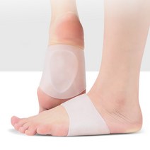 트루픽 밸런스 실리콘 젤리 풋 케어 아치밴드 발 패드 다리 피로 바른 자세 발바닥, 화이트