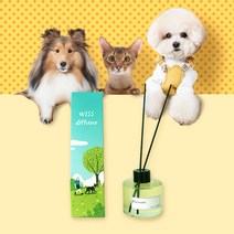 [1+1특가]위스펫 반려동물 강아지 고양이 천연 아로마 디퓨저 선물 실내방향제 120ml, 포레스트+허브티, 선택안함