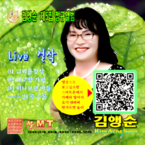 그리운장성 내고향가평을 부른 가수김앵순 정규앨범 제5집 라이브걸작 음반발매