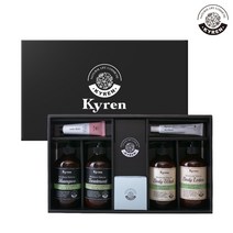 키렌 선물세트 메이아카시아 [천연샴푸+트리트먼트+바디워시+바디로션+헤어에센스+핸드크림+샴푸브러쉬], 1세트