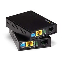 StarTech 10100 MBPS VDSL2 이더넷 익스텐더 RJ11 전화 회선 키트 - 1kg 네트워크 연장 - 장거리 VDSL 이더넷 익스텐더 구리 (110VDSLEXT)에 하나의 포트 블랙