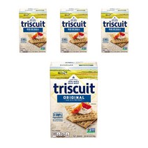 나비스코 트리스큇 크래커 오리지널 씨 솔트 홀 그레인, 240g, 4개