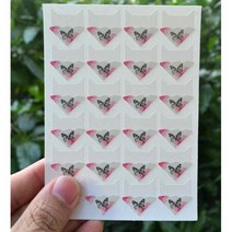 사진앨범 접착식 포토 미니 DIY 수제 스크랩북 장식 스티커 사진 앨범 15 색 러브 시리즈 코너 24 장, Style 8