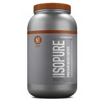 아이소퓨어 Isopure 웨이 프로틴 단백질 보충제 제로카브 콜롬비아커피맛 1.36kg, 1세트, 1세트