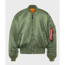 알파 인더스트리 블루종 MA-1 L-2B 루즈핏 Sage Green