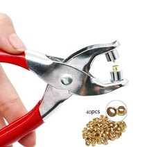 아일렛 펀치 그로멧 플라이어 세트 금속 구멍이있는 구멍 펜치 키트 가죽 의류 벨트 용, 1 세트