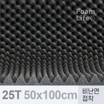 방음재 방음스펀지 비난연 접착 25Tx500x1000