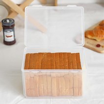 호텔 팬션 조식 브레드 식빵진열용 사각 투명보관함 2개 브레드용기, 1개