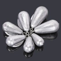 해루질 물방울 모양 낚시 무게 100g/125g/150g/200g/250g/300g/400g/500g 바다 보트 액세서리, 04 200g