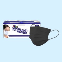 참조은 굿데이 일회용 마스크 50매입/부직포 국내생산, 블랙 50매