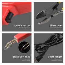 미니 스포트 용접기 플라스틱 건 핫 스테이플러 용접 기계 납땜 인두 스테이플 용 PVC 수리 자동차 범퍼 도구, [01]