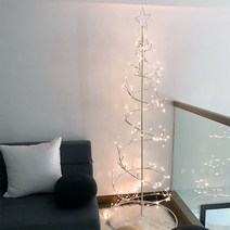 크리스마스 파티 행사 장식 인 빨간 집 발광 트리 조명 미터 미터 큰 창 장면 레이아웃 홍대데이트코스 폴리싱타일 장식용품, [1.95 미터] 라운드 볼 8