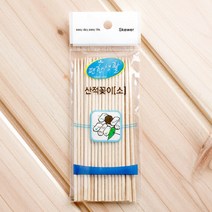 키알리 롯데 산적 꼬지 용 이쑤시게 뾰족한 나무 꼬치 산적 꽂이 긴 이쑤시개 소 대 30개입 x 5팩, 사이즈