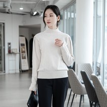 엄마옷 모슬린 레이스 니트 폴라 티셔츠 TP201018마담 미시옷 50대 중년여성의류 60대 엄마옷 빅사이즈 할머니옷 여성옷