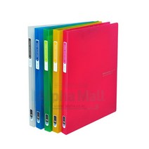 알파 비비드컬러칩 레버화일 A4 레버 화일 파일 PP 집게화일 파일철, 투명