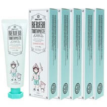 베르베르 어린이 치약 블루베리향, 100g, 5개