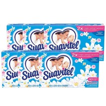 수아비텔 세탁 건조기시트 필드 플라워 40Ct Suavitel Laundry Dryer Sheets Field Flowers Scent, 6팩