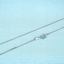 헬로 키티 쇄골 체인 펜던트 KT 고양이 천사 날개 지르콘과 이미지 목걸이 여자 친구 틈새 보석 선물, [02] chain only