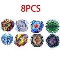 모델 Beyblade Burst Toys With Starter and Arena Bayblade 금속 융합 God Spinning 탑 블레이드 장난감, [25] SZTL-8PCS-12