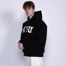 다호 빅사이즈 NYU 쿠션박스후드티