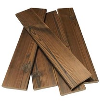 야외용벤치 야외 테이블 평상 세트 부식 방지 목재 탄화 나무 바닥 단단한 나무 발코니, 185x185mm