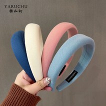 벨벳 볼드 헤어밴드 머리띠 9colors 천 곰 웨딩 진주 리본 얇은 하늘색 큐빅 명품