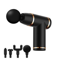 마사지 건 근육 이완 깊은 조직 마사지 동적 요법 진동기 성형 통증 완화 back 발 마사지 usb 재충전, 검은 색, USB DC5V