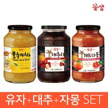 꽃샘 꿀유자차S +꿀대추차 +꿀레드자몽 / 1KG x3병 / 3KG