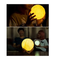 달팬던트 달등 조명 달 무드등 우주 수유등 달조명 수면 아이방 행성 침대 램프 침실 원형 무드 대형 취침, 3D입체달조명-프린트방식형