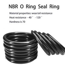 고압세척기 휴대용 스팀 세차기 부품 노즐 100-10pcsBlack O 링 개스킷 CS3.1mm OD10 ~ 220mm NBR 자동차, 74 OD135mm (10pcs)_01 3.1mm