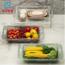 네모생활 길이조절형 싱크대 주방 채반 3가지색상 당일발송, 투명
