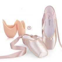 발레토슈즈 성인 취미Elegant Satin Ballerina Ballet Pointe Shoes for Girls Women Dance Child Adult wi, 02 32, 01 Pink