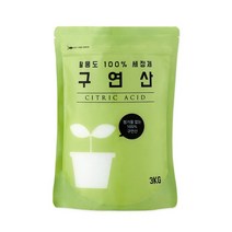 디얼리빙 대용량 구연산 3kg 섬유유연 소독 세정소, 구연산3kg, 상세설명 참조