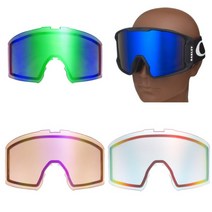 제로 테크 베이스 사제 오클리 라인마이너 XL 스키 보드 고글 교환 교체 렌즈, 루비 클리어