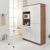 그레이스 1800 식탁렌지대 주방 그릇정리 수납장 부엌 키큰 틈새 다이 이케아 선반 전자렌지, 그레이스 1800식탁렌지대, 화이트멀바우