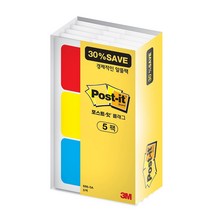 3M)포스트-잇 플래그 파일바인더용 알뜰팩 (686-5A) 접착메모지/떡메모지/점착메모지/문구/플래그포스트잇/캐릭터포스트잇/노트/투명포스트잇/스테플러/포스트잇디스펜서, 단품