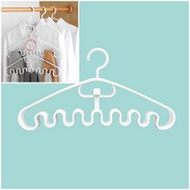 정장옷걸이 티셔츠 플라스틱 연결고리 5P 화이트 LK-9