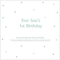 [파티조엘] 심플스타현수막, 민트