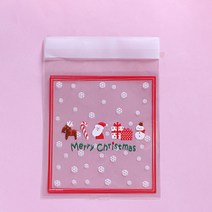 피크닉앤패키지 크리스마스 선물포장용품 산타 루돌프 비닐봉투 포장지, 15_산타접착봉투(아이콘) 10장, 10개