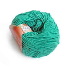 나은몰 마카롱 잔털없는 뜨개실 목도리 털실 블랭킷 인형 신생아 모자 뜨기, 29 민트 그린