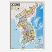 [나우맵]양면코팅 우리나라 지도