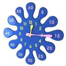통디자인 물방울 벽시계, 블루