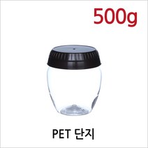PET 단지 500g 플라스틱용기, 498ml, 1개