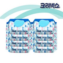 크리넥스 소프트 엠보싱 빅 앤 와이드 물티슈, 60매, 8개입, 8개, 60매