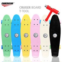 GAMERGEAR 크루져보드 ABEC9 22.5x6인치 6컬러 스케이트보드, 1개