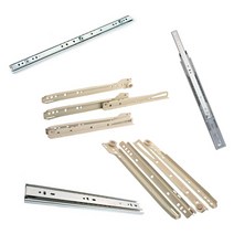 철부자 서랍레일 백색레일 2단레일 3단레일 광폭레일, 2단레일 (날개형) 400mm (2개 1조)