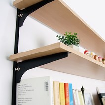 위드금창 25피치 찬넬목재날개 찬넬받침대, 블랙/45cm(좌)