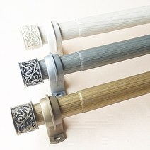 드림아트 35mm 엔틱메탈 커튼봉외 설치부속, ⓑ35mm엔틱메탈봉(엔틱실버), ⓕ길이 16자