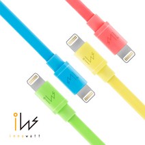 foxconn iCL90 라이트닝케이블/1m/5가지색상 충전 케이블, 옐로우