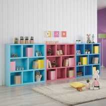 나산가구 3단 1150 책장 유아동책장, 민트